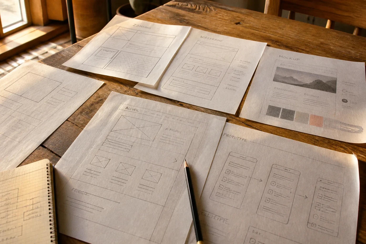 Maquette webdesign : les étapes de la conception